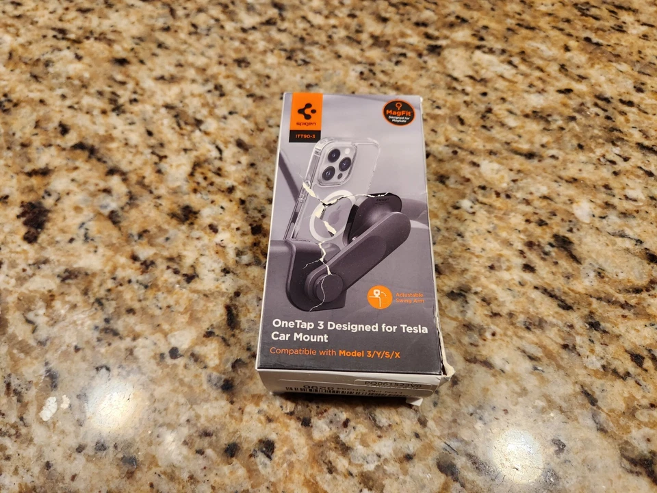 For Tesla OneTap Screen Car Mount | Spigen [ OneTap 3 (ITT90-3) ] (MagFit) - Image 1 of 1
