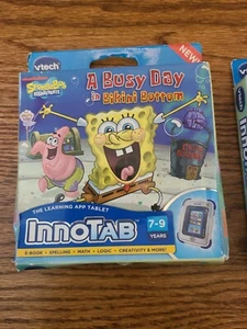 VTech InnoTab Spongebob "A Busy Day in Bikini Bottom" Learning Software  - Picture 1 of 2