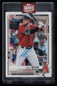 2023 Topps Archives Signature Series Autograph 2020 Bowman Seth Beer 11/81 - Picture 1 of 1