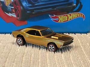 Hot Wheels Redlines 1968 Custom Camaro Gold Tabbed Base USA! - Bild 1 von 9