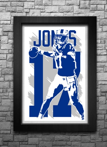 DANIEL JONES art print/poster DUKE BLUE DEVILS FREE S&H! JERSEY Cover