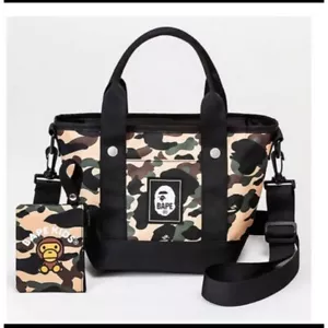 BAPE KIDS by A Bathing Ape Camo Shoulder Bag with Mini Wallet 2021 AW F/S Japan - Picture 1 of 7