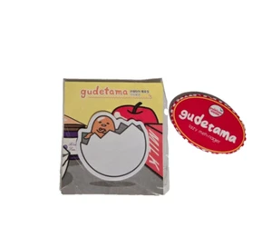 Sanrio Gudetama Lazy Egg gestanztes Klebepapier und Sammler Pin KAWAII - Bild 1 von 2