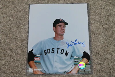 JIM LONBORG AUTOGRAPHED RED SOX 8X10 PHOTO POSE 2 - Image 1 of 2