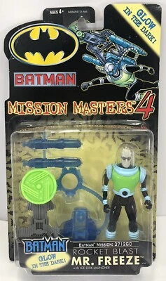 Batman Mission Masters 4 Glow in the Dark Rocket Blast Mr. Freeze Ice Disk - image 1 of 4