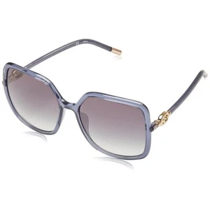 Furla Women's Square 58mm Gradient Sunglasses Shiny Blue SFU536-5806G5 - Picture 1 of 3