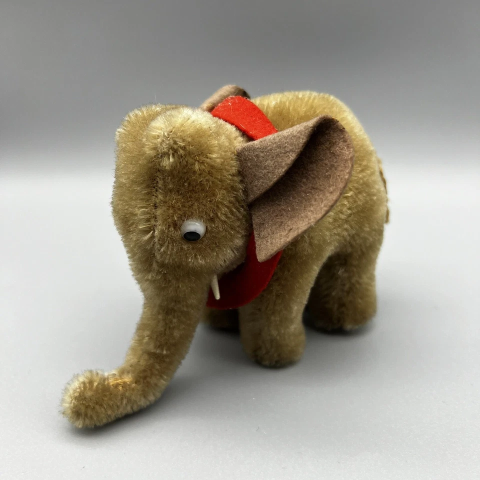 Vintage Steiff Miniature Elephant No Tags Some Wear, See Photos - Image 1 of 4