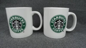 B17 Lot of 2  2006 Starbucks White Coffee Mugs 12 Oz Cups Classic Mermaid Design - Picture 1 of 6