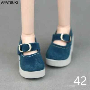 6*2.5cm See Blau Leder Schuhe für 1/4 Puppe Schuhe für 1:4 XinYi Puppen Zubehör - Bild 1 von 1