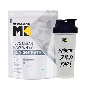 MuscleBlaze 100% Clean Raw Whey Protein Shaker, 650ml (Combo Pack) - Picture 1 of 3