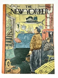 Original Sept 27, 1952 New Yorker Cover: Repairing the Sailor's Boat themed room - Picture 1 of 1
