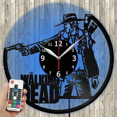 Reloj LED The Walking Dead Luz LED Vinilo Disco Reloj de Pared LED Reloj de Pared 4974 Foto 1 de 4