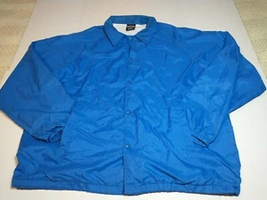 Vintage Athletic Works Duke Blue Blank Satin Light Jacket  Size XL Made in USA - Picture 1 of 8