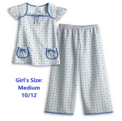Pijama American Girl MOLLY'S FLORAL para niñas talla mediana 10/12 niños M Foto 1 de 4