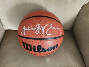 JULIUS ERVING DR. J signed Wilson full size basketball BECKETT COA 76ERS SIXERS - Picture 1 of 7