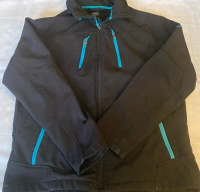 CHAQUETA POLAR SNOZU PERFORMANCE con cremallera negra y verde azulado talla mediana usada Foto 1 de 4