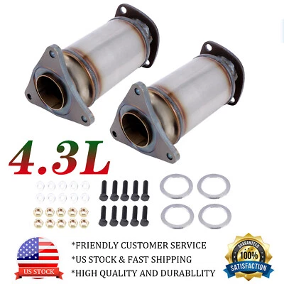 2PCS Catalytic Converter Set For Lexus LS430 2001-2006 & GS430 2002-2007 4.3L - Image 1 of 4