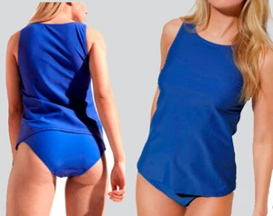 Top Tankini Oberteil Bade-Shirt Gr. 38 blau Neu Bademode D-972837 - Bild 1 von 11