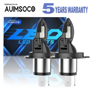 H4 9003 LED Headlight Bulbs Hi-Low Dual Beam Conversion Kit 10000K White Canbus - Picture 1 of 19