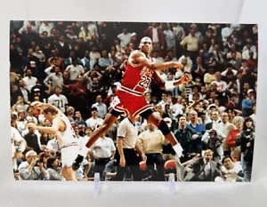 Michael Jordan The Shot Celebration 4x6 Photo 🔥 Bulls vs Cavaliers Playoff - Picture 1 of 1