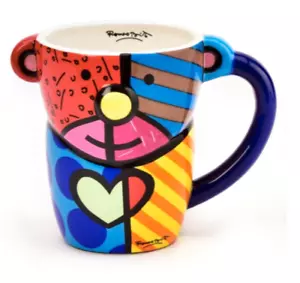 Taza de diseño Romero Britto - oso de peluche * NUEVA * - Imagen 1 de 2