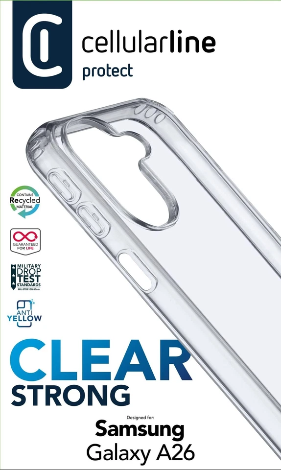 Translucent Strong Case für Samsung A26 5G - CellularLine Schutzhülle - Bild 1 von 1