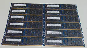 Lot (12) SK Hynix 16GB 2Rx4 PC3L-10600R HMT42GR7MFR4A-H9 ECC Server Memory - Picture 1 of 3