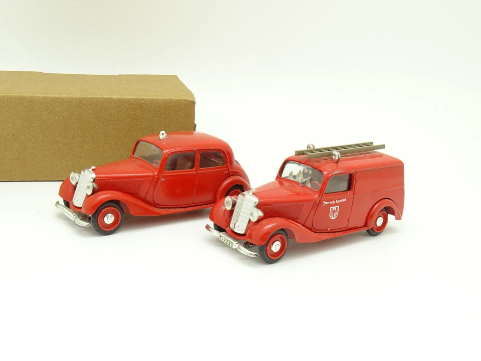 Vitesse SB 1/43 - Lotto Di 2 Mercedes 170V Feuerwehr Pompiers - Immagine 1 di 1