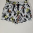 Ladies RIVER ISLAND Shorts Floral Geometric Size 10 UK W30 Hot Pants