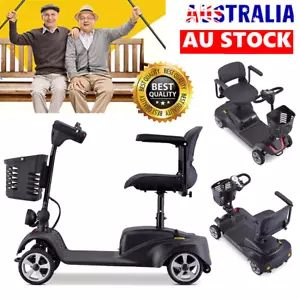 4 Wheel Electric Mobility Scooter Electric Motorized Portable Folding w/ LED - Picture 1 of 13