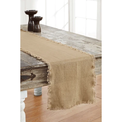 Burlap Natural 13x72 Runner Shabby Country Wedding Primitive Rustic Chic ec - Image 1 of 2