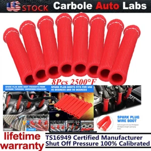 8 Spark Plug Boot Protector 2500° Spark Plug Heat Sleeve Wire Covers Header Boot - Picture 1 of 22
