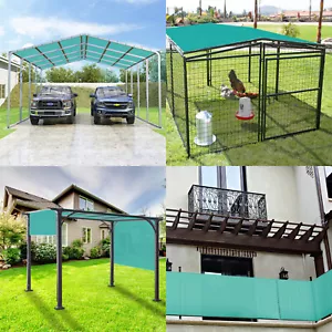 17' FT Waterproof Straight Side Hemmed Sun Shade Sai Canopy Awning Patio Cover - Picture 1 of 28