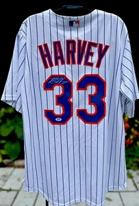 Matt Harvey Autographed New York Mets (Brand New w/Tags) Majestic Jersey PSA DNA - Picture 1 of 5
