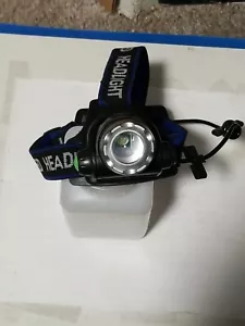 Tilt Headlamp Rechargeable LED Headlight takes 2- 18650 Flashlight Head Torch - Picture 1 of 12
