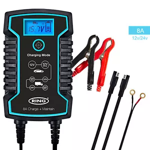 8A Smart Caricabatterie Per Honda Manutenzione 12-24V Rapido - Imagen 1 de 12