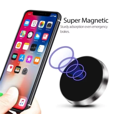 Magnetic Car Phone Holder, Stick-On for Dashboard or Wall, Secure & Hands-Free! - Image 1 of 4