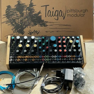 Bunter Pittsburgh Modular Taiga Semi-Modular Analog Synthesizer mit Bananuts - Bild 1 von 10