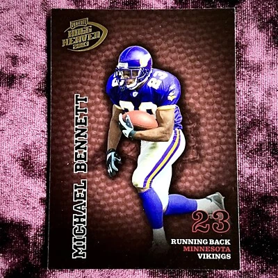 Michael Bennett 2003 Playoff Hogg Heaven Embossed MINT Vikings Jersey Wisconsin - Image 1 of 4