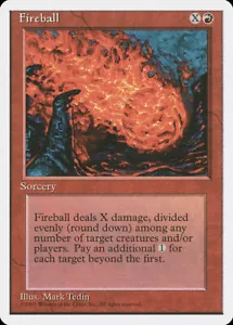 4 Fireball 4x x4 - LP - 4th Edition - SPARROW MAGIC mtg - Picture 1 of 1