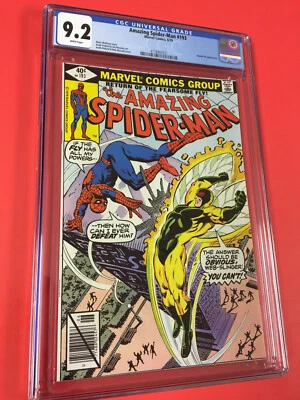 AMAZING  SPIDER-MAN # 193 CGC 9.2 (1979) WHITE PAGES " HUMAN  FLY " BEAUTY !! - Image 1 of 4