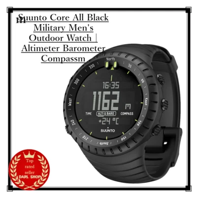 Suunto Core All Black Military Men's Outdoor Watch | Altimeter Barometer Compass - Image 1 of 4