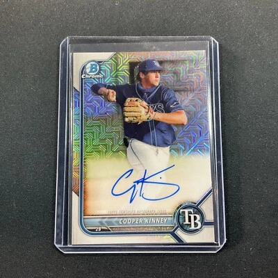 Cooper Kinney 2022 Topps Bowman Mega Chrome Mojo Auto #BMA-CK Rays 🔮 - Image 1 of 2