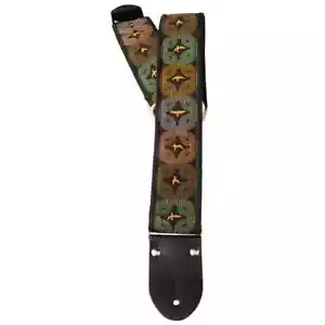 PRS 2” PRS Deluxe Retro Strap, Orange Birds, Custom Jacquard - Picture 1 of 1