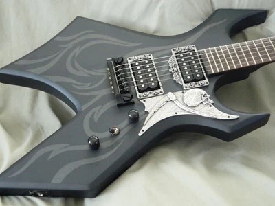 4 PIEZAS DE CALAVERA para guitarra bc rich Kerry King Warlock KFK KK piezas de metal hechas a mano Foto 1 de 4