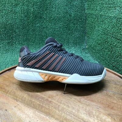 Tênis de quadra dura feminino K-Swiss Hypercourt Express 2 cinza laranja tamanho 5 - Imagem 1 de 4