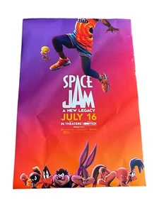 Space Jam: A New Legacy Poster, 27 in x 40 in. Used at theater to promote movie - Picture 1 of 2