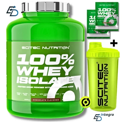 SCITEC NUTRITION - 100% Whey Isolate 1,816 kg Proteine Isolate + Omaggio Shaker