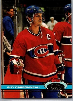 1991-92 Topps Stadium Club  Hockey- #41 Guy Carbonneau - Image 1 of 2
