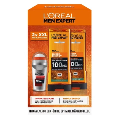 L'ORÉAL L’Oréal Men Expert Set – 2× Duschgel 400ml XXL + 50ml Pflege – Originalware
